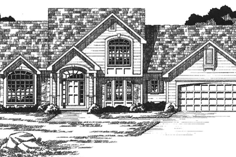Dream House Plan - Traditional Exterior - Front Elevation Plan #1001-88
