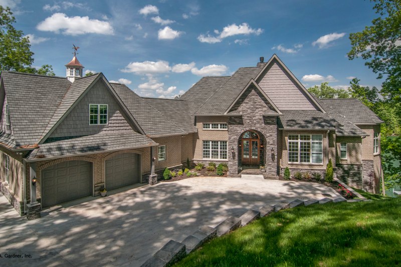 Architectural House Design - Exterior - Front Elevation 4 for European House Plan #929-896 - 5 bed, 5.5 bath