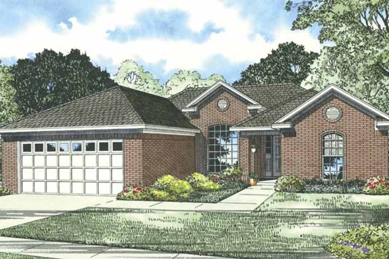 House Blueprint - Traditional Exterior - Front Elevation Plan #17-3272