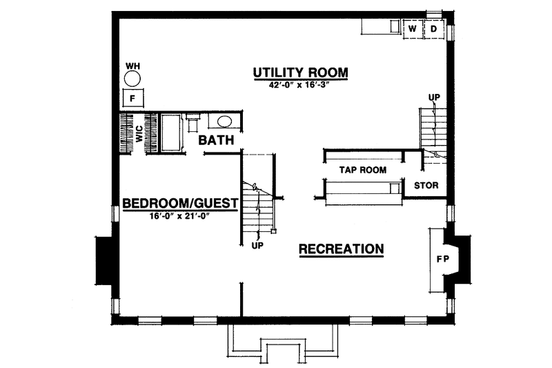 Home Plan - Floor Plan - Other Floor for Country House Plan #1016-39 - 4 bed, 2 bath