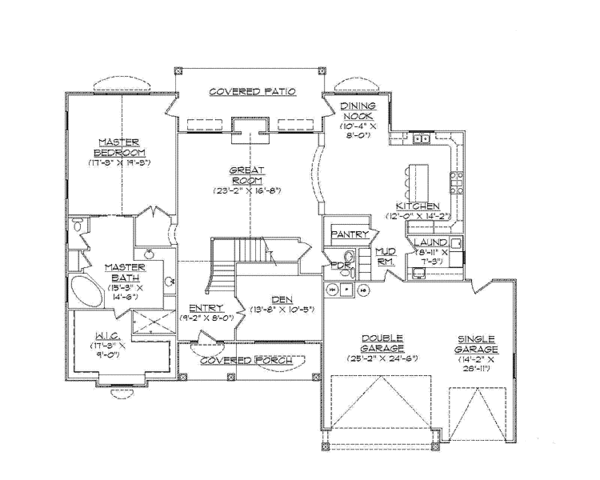 Home Plan - Cottage Floor Plan - Main Floor Plan #945-71