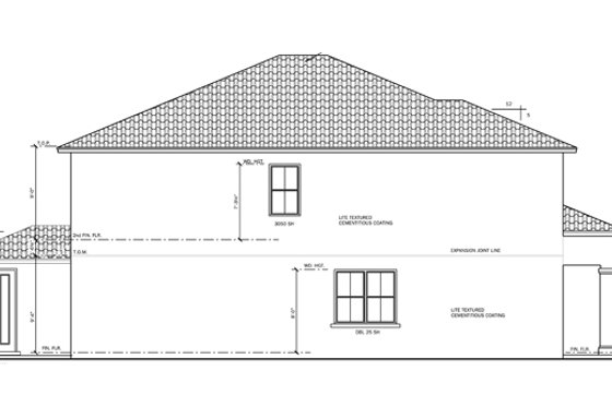 Exterior - Other Elevation 1 for Mediterranean House Plan #1058-65 - 5 bed, 3 bath