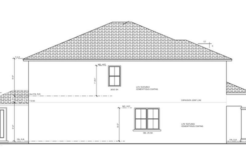 Home Plan - Exterior - Other Elevation 1 for Mediterranean House Plan #1058-65 - 5 bed, 3 bath