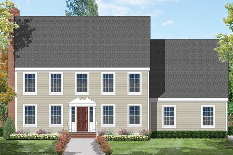 Home Plan - Colonial Exterior - Front Elevation Plan #1053-13