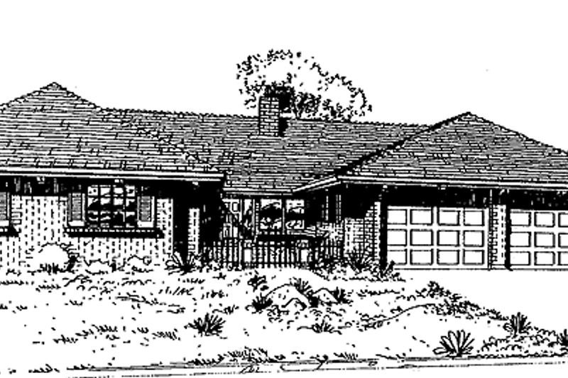 Dream House Plan - Country Exterior - Front Elevation Plan #60-989
