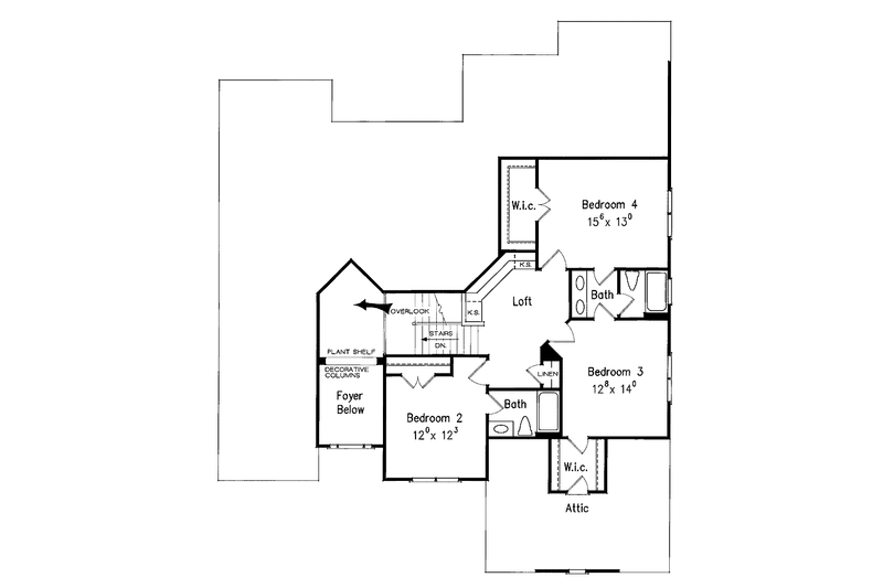 Home Plan - Floor Plan - Upper Floor for Country House Plan #927-918 - 5 bed, 4 bath