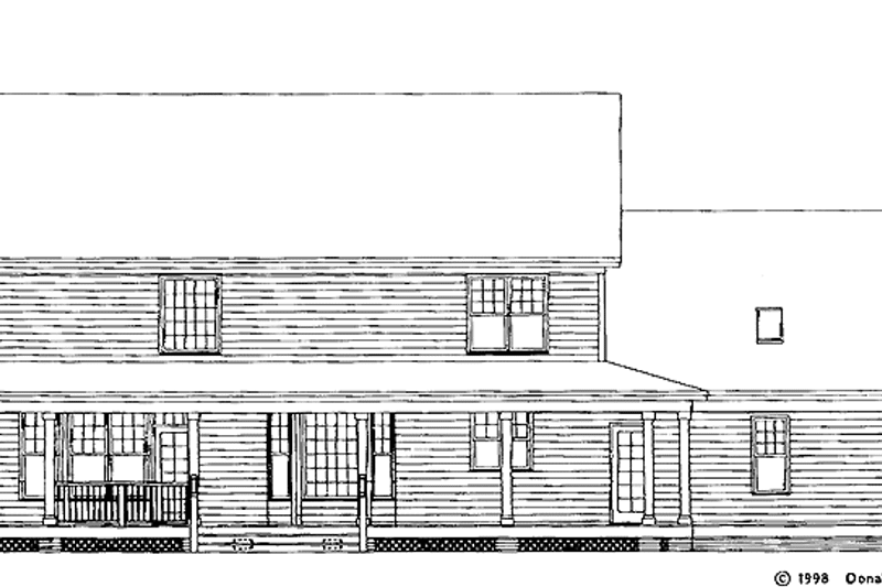 Home Plan - Exterior - Rear Elevation 1 for Country House Plan #929-410 - 4 bed, 2.5 bath