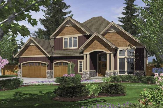 Exterior - Front Elevation 3 for Craftsman House Plan #48-847 - 3 bed, 2.5 bath