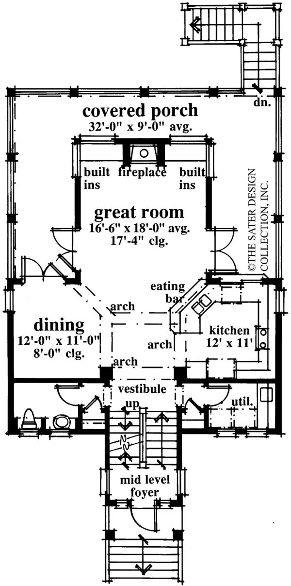 Dream House Plan - Country Floor Plan - Main Floor Plan #930-69