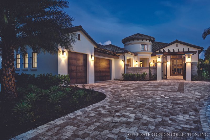 House Plan Design - Exterior - Front Elevation 5 for Mediterranean House Plan #930-444 - 3 bed, 3.5 bath