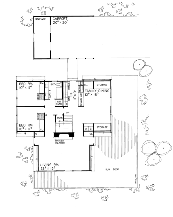 House Blueprint - Floor Plan - Main Floor Plan #72-527