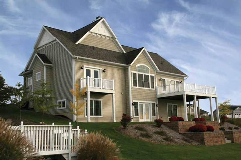 Home Plan - Exterior - Rear Elevation for Craftsman House Plan #928-91 - 3 bed, 3.5 bath