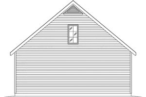 Exterior - Rear Elevation for Country House Plan #22-577, 0 bath