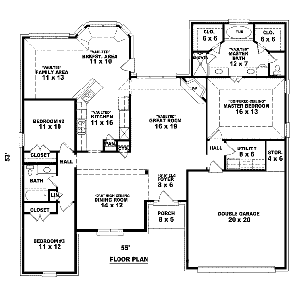 European Floor Plan - Main Floor Plan #81-1532