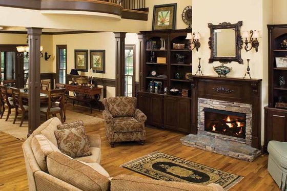 Interior - Family Room 1 for Country House Plan #929-651 - 3 bed, 2.5 bath