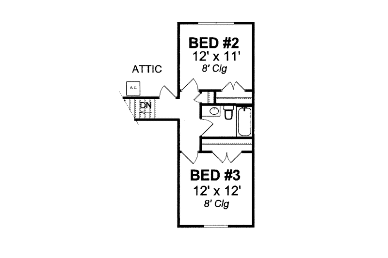 Dream House Plan - Floor Plan - Upper Floor for Traditional House Plan #513-2101 - 3 bed, 2.5 bath
