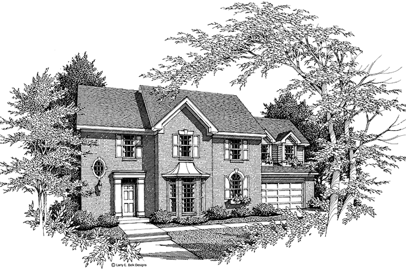 Home Plan - Colonial Exterior - Front Elevation Plan #952-114