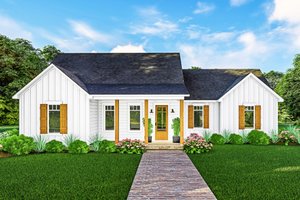 Farmhouse Exterior - Front Elevation Plan #406-9667