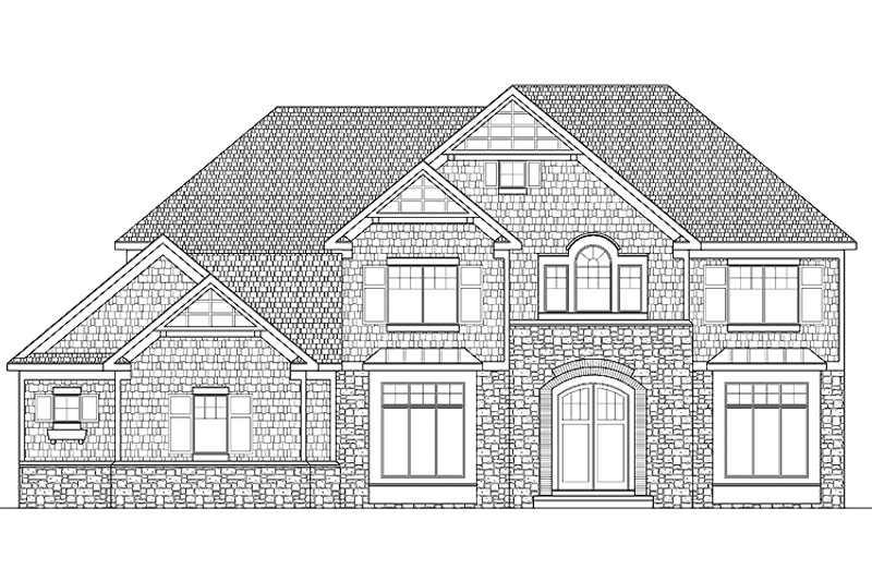 Home Plan - Exterior - Front Elevation 3 for Craftsman House Plan #328-350 - 4 bed, 4.5 bath