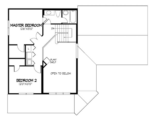 House Design - Country Floor Plan - Upper Floor Plan #320-1444