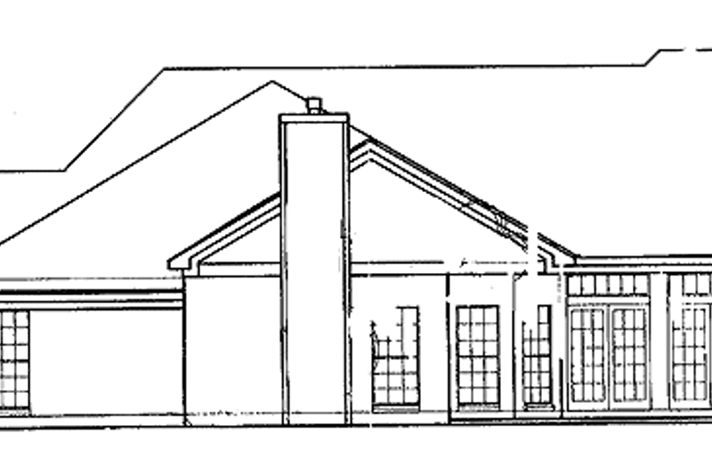 Dream House Plan - Exterior - Rear Elevation for European House Plan #952-271 - 3 bed, 2.5 bath