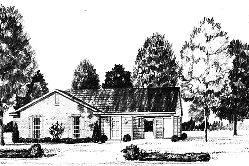 House Blueprint - Colonial Exterior - Front Elevation Plan #36-622