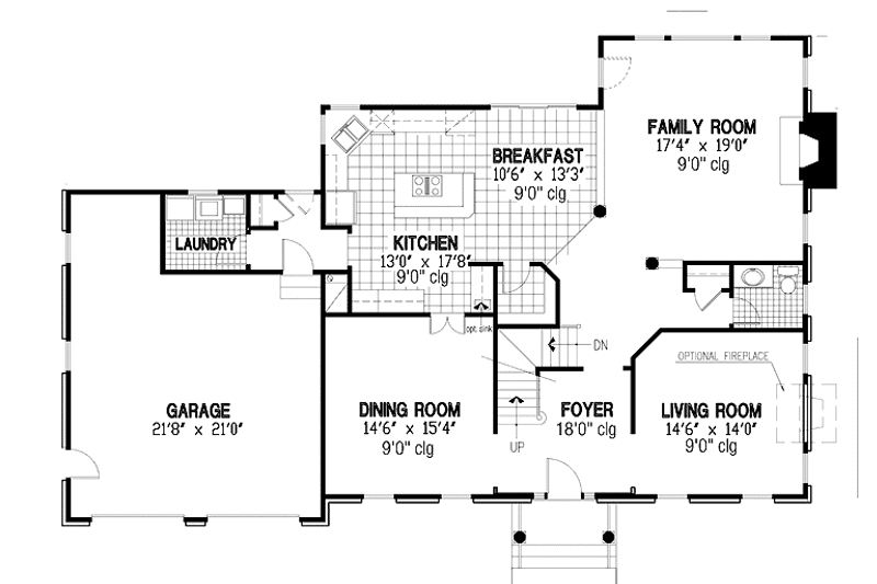 Dream House Plan - Floor Plan - Main Floor for Classical House Plan #953-87 - 5 bed, 3.5 bath