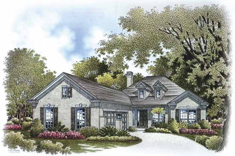 Architectural House Design - Colonial Exterior - Front Elevation Plan #999-169