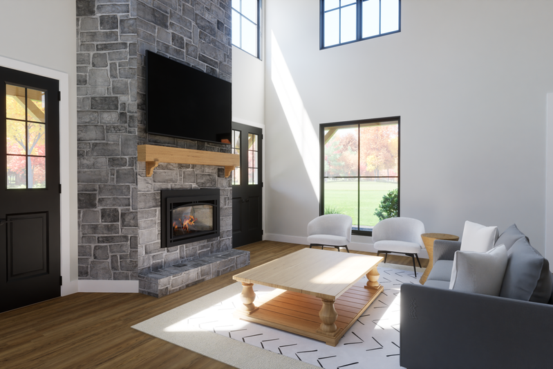 Architectural House Design - Interior - Other for Barndominium House Plan #1116-15 - 4 bed, 3.5 bath