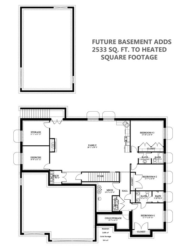 Dream House Plan - Future Finished Basement