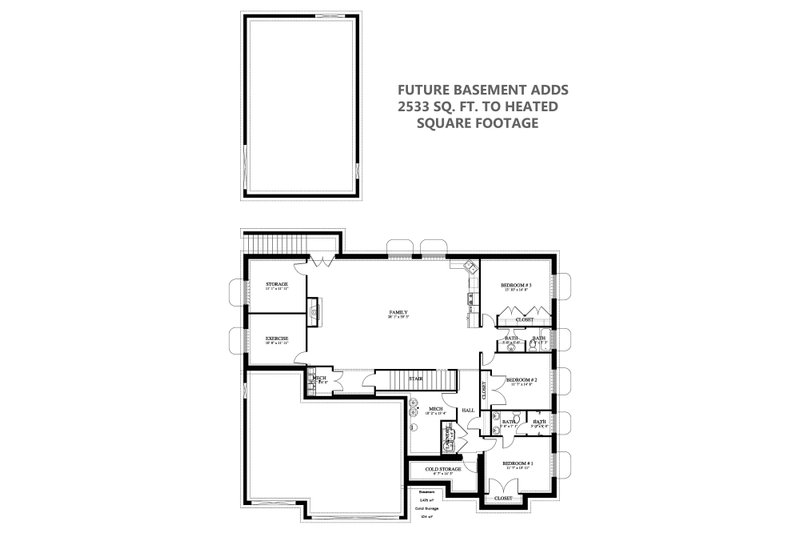 Dream House Plan - Future Finished Basement