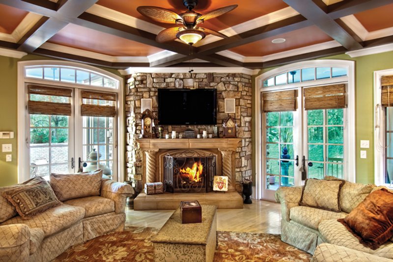 Dream House Plan - Interior - Family Room 3 for Mediterranean House Plan #930-70 - 3 bed, 2.5 bath