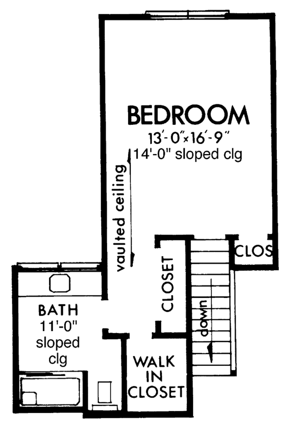 Dream House Plan - Contemporary Floor Plan - Upper Floor Plan #320-814