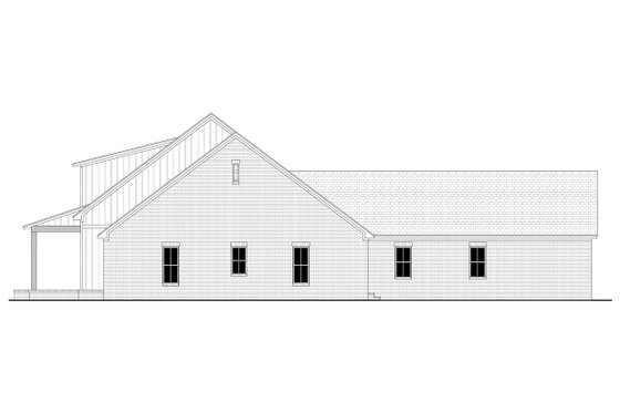 Exterior - Other Elevation 1 for Farmhouse House Plan #430-366 - 4 bed, 3 bath