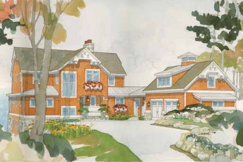 Architectural House Design - Exterior - Front Elevation 4 for Craftsman House Plan #928-64 - 3 bed, 3.5 bath