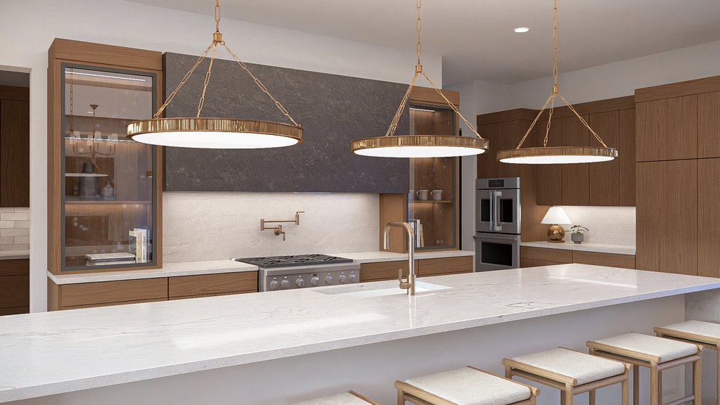 Interior - Kitchen 1 for Contemporary House Plan #455-798 - 3 bed, 2.5 bath