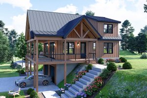 Exterior - Other Elevation for Country House Plan #932-1181 - 3 bed, 2.5 bath