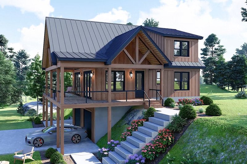 House Blueprint - Exterior - Other Elevation for Country House Plan #932-1181 - 3 bed, 2.5 bath