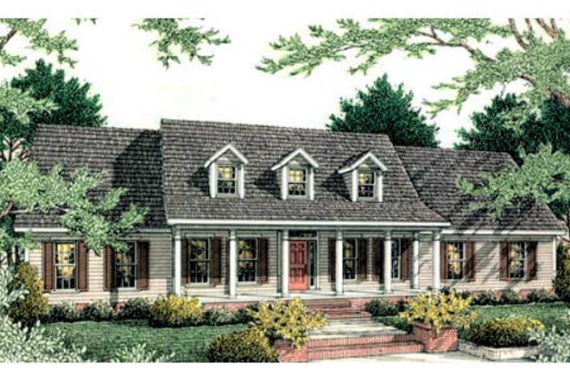 Home Plan - Country Exterior - Front Elevation Plan #406-134