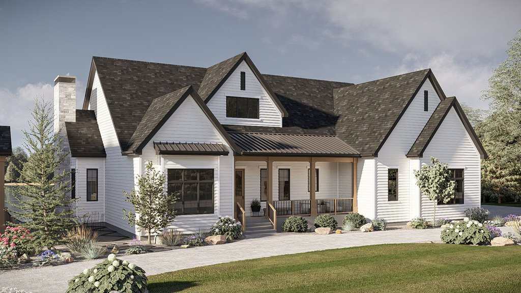 Exterior - Other Elevation for Traditional House Plan #455-787 - 4 bed, 4 bath