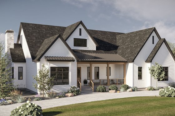 Exterior - Other Elevation for Traditional House Plan #455-787 - 4 bed, 4 bath