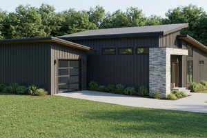 Exterior - Other Elevation 2 for Modern House Plan #923-451 - 3 bed, 2 bath