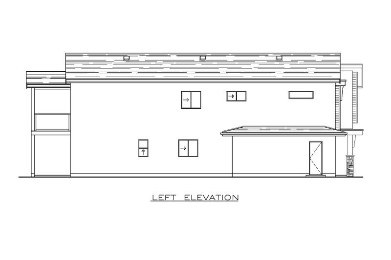 Home Plan - Exterior - Other Elevation 1 for Contemporary House Plan #1100-38 - 3 bed, 2 bath