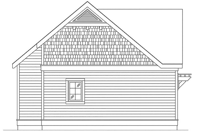 House Plan Design - Exterior - Other Elevation 1 for Cottage House Plan #22-606 - 1 bed, 1 bath