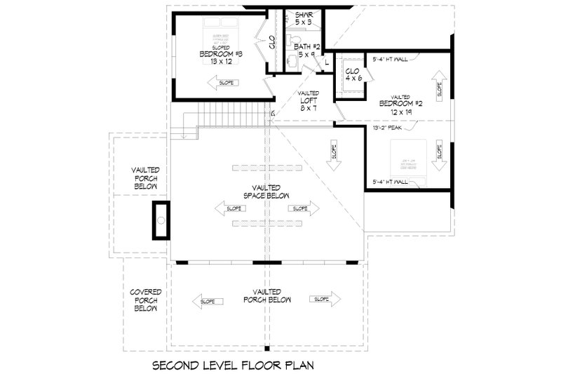 Dream House Plan - Floor Plan - Upper Floor for Country House Plan #932-1254 - 3 bed, 4.5 bath