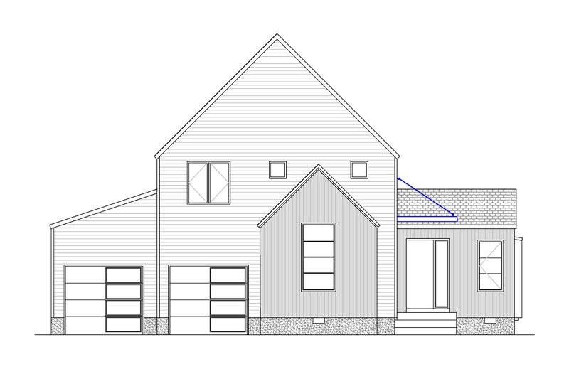 Home Plan - Exterior - Front Elevation 5 for Contemporary House Plan #1080-14 - 4 bed, 2.5 bath