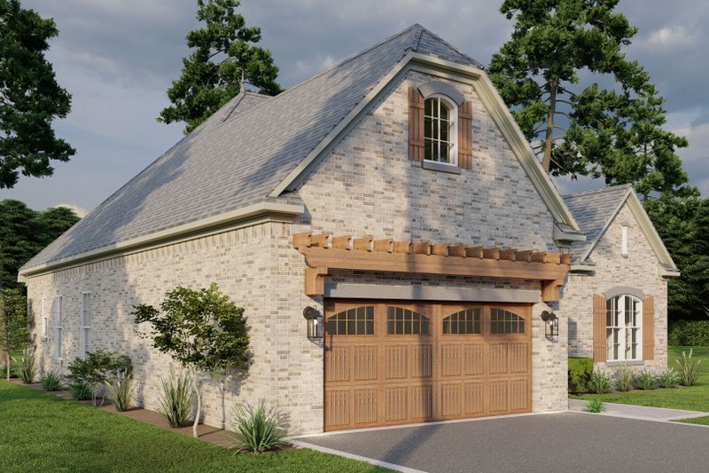 Architectural House Design - Exterior - Front Elevation 4 for European House Plan #17-2483 - 3 bed, 2 bath
