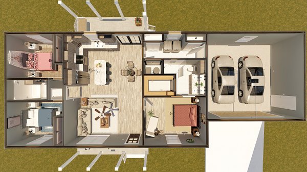 Farmhouse Floor Plan - Other Floor Plan #44-272