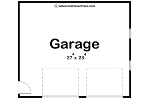 Floor Plan - Main Floor for Traditional House Plan #455-539, 0 bath