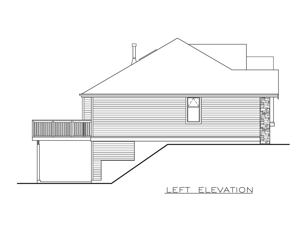 Exterior - Other Elevation for Craftsman House Plan #1100-108 - 3 bed, 2 bath